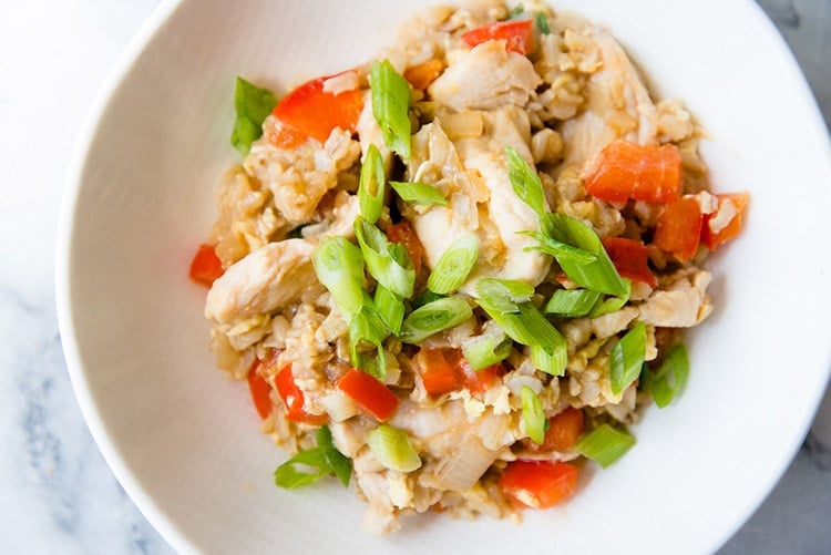 Clean Eating Chicken Fried Rice | Skinny Ms.