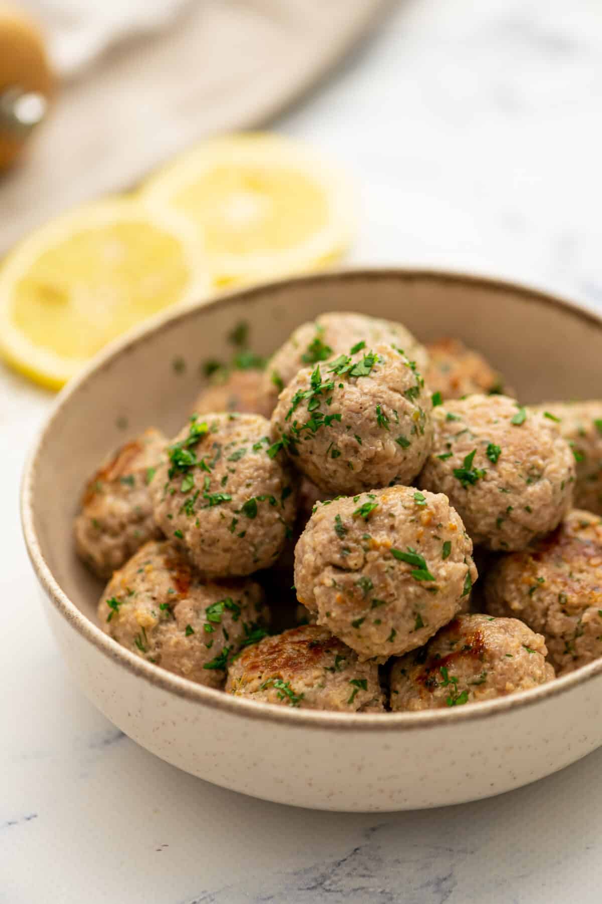 Mediterranean Style Greek Meatballs