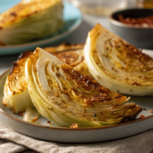 spicy roasted cabbage wedges
