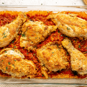easy chicken and rice casserole