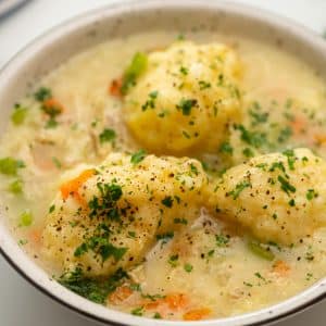 Grandma's Homemade Chicken and Dumplings