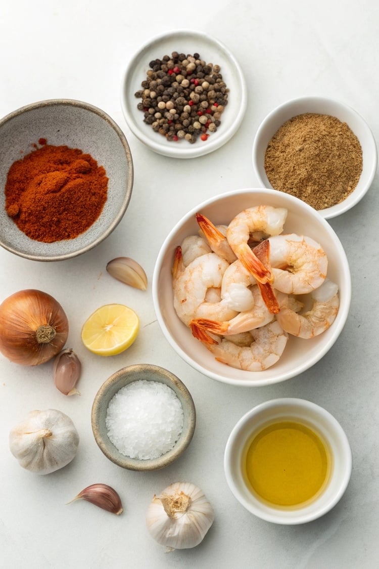 Ingredients for making this shrimp recipe