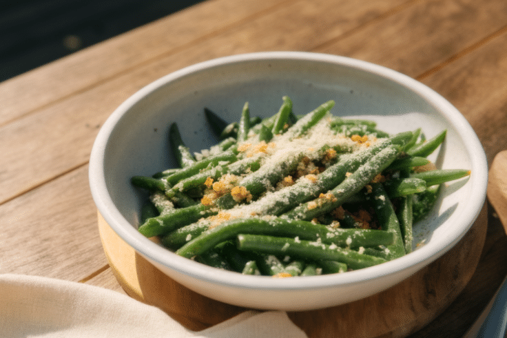 close up instant pot seasoned green beans