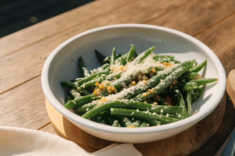 close up instant pot seasoned green beans