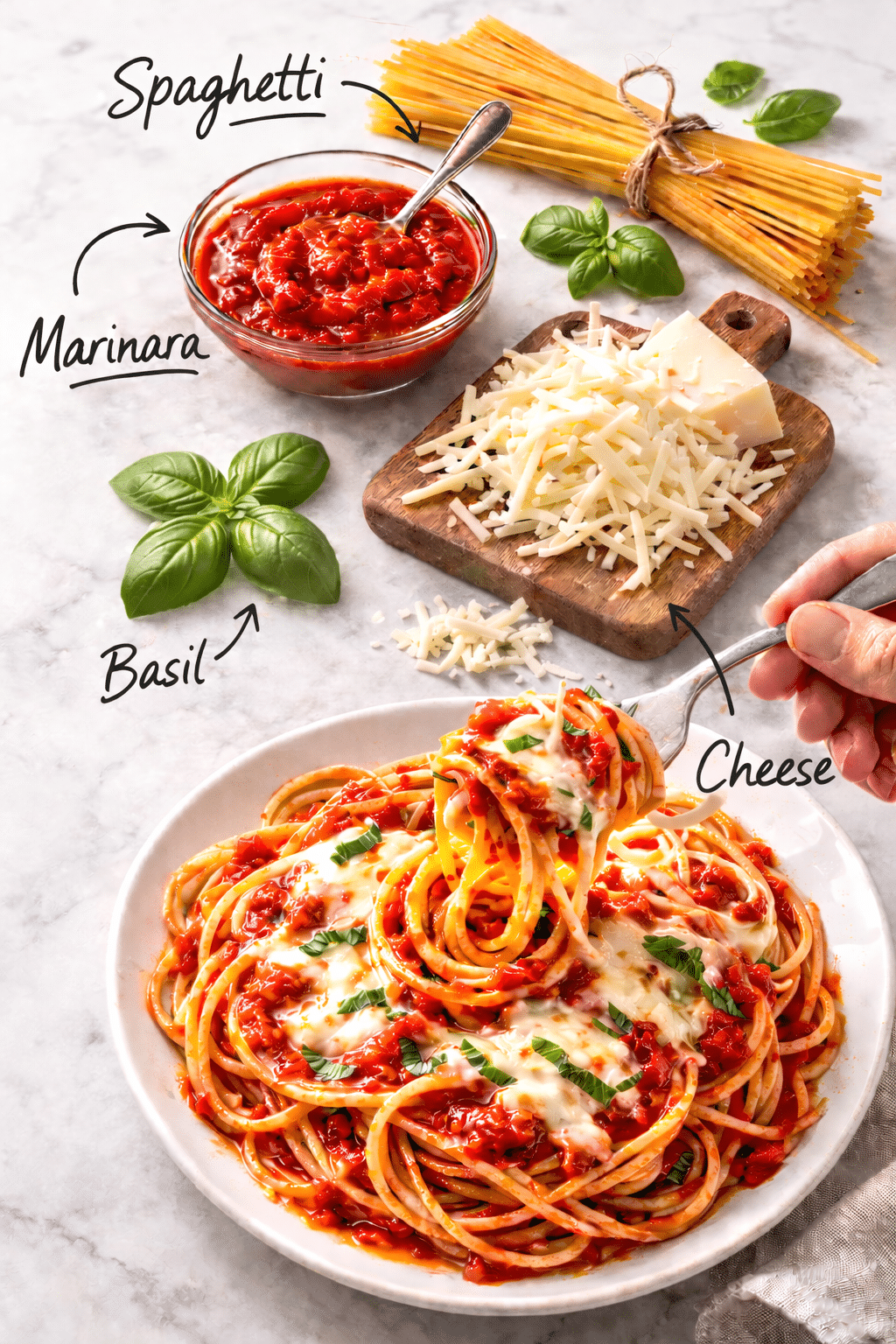 ingredients for #1 Kid Approved Spaghetti Recipe
