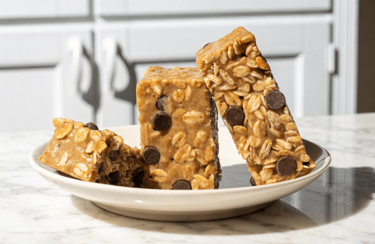 3 bars next to each other on a white plate