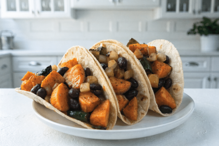 prepared tacos on a plate